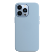 狸贝多 苹果13手机壳iPhone 12 ProMax保护套MagSafe磁吸液态硅胶全包防摔护镜壳 薄雾蓝色【带壳动画】 iPhone 13