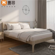 PLUS会员：惠寻 北欧进口松简约款 斜靠床 1.8米