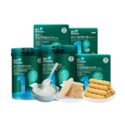 英氏 初阶辅食尝鲜礼包 维C加铁米粉45g+茉莉香米米饼25g+经典原味面条40g