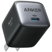Anker 安克 氮化镓升级超能充(GaN)30W快充充电器 苹果/华为/小米/平板手机电脑通用 30W氮化镓超能充 充电器-黑色