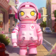 POP MART 泡泡玛特 MEGA SPACE MOLLY 400% 粉红豹