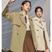 1日10点：xiangying 香影 女士中长款风衣 F823203810