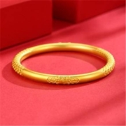 限量100件：China Gold 中国黄金 传承系列 古法足金手镯 约10g ZGHJ211419