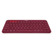 罗技（Logitech）K380 键盘 蓝牙键盘 办公键盘 女性 便携 超薄键盘 笔记本键盘 红色