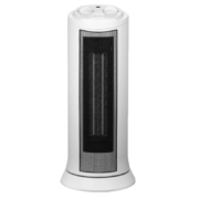 美的（Midea） 取暖器家用暖风机电暖器电暖气片塔式速热广角摇头节能省电双档调温卧室办公室烤火炉 【广角摇头】NTH20-17LW