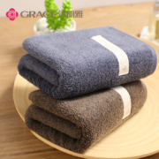 京东特价：洁丽雅（Grace）新疆长绒棉A类毛巾2条装 纯棉加厚柔软面巾