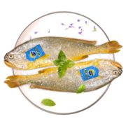 三都港 冷冻宁德大黄鱼700g 2条装 黄花鱼 生鲜鱼类 海鱼 年货 海鲜水产