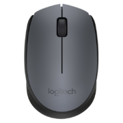 罗技（Logitech）M170鼠标 无线鼠标 办公鼠标 对称鼠标 灰色 带无线2.4G接收器