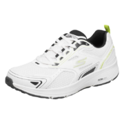 Skechers斯凯奇情侣款减震跑步鞋男女轻便透气运动鞋 220034&128075 WBLM白色/黑色/柠檬色(男款) 42.5