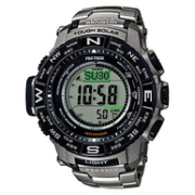 Casio 卡西欧 PRW-3500T-7CR 六局电波 三重感应 钛金属太阳能登山表