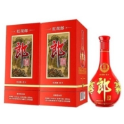 需抢券、PLUS会员：LANGJIU 郎酒 红花郎（10）53%vol 酱香型白酒 500ml*2瓶装+礼袋