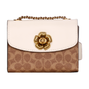 蔻驰COACH【官方直供】奢侈品专柜款女士山茶花系列单肩包34256B4HA