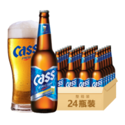 凯狮（CASS）啤酒  清爽原味 4.5度 330ml*24瓶 整箱装 韩国原瓶进口