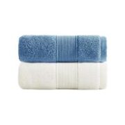 SANLI 三利 毛巾 2条 34*72cm 95g 幽蓝+米白