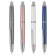 百乐（PILOT） Capless梦幻钢笔按压伸缩18K金尖FC-1500金属笔杆 深灰色 FCT-1500RR F尖/约0.4-0.5mm日常书写用