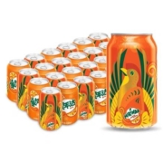 88VIP：美年达 橙味碳酸汽水 饮料330ml*24罐*3件