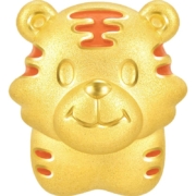 周生生Charme宝贝小老虎黄金转运珠足金十二生肖虎串珠92958C