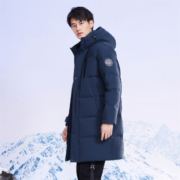 雪中飞 2022秋冬新款长款运动连帽男士羽绒服