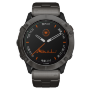 佳明（GARMIN） Fenix6XPro户外GPS心率血氧游泳骑行登山跑步智能运动太阳能送男友健身 DLC钛合金表带表圈中文版