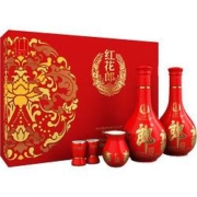 概率券、88VIP：LANGJIU 郎酒 红花郎10 53%vol 酱香型白酒 500ml*2瓶 礼盒装