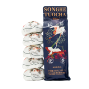 下关沱茶 茶叶 普洱茶熟茶 2021年易武茶区松鹤沱茶500g袋装