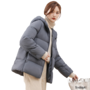 鸭鸭羽绒服女2021年新款短款轻薄款中厚款小个子宽松休闲保暖外套KL 湖蓝色 XS