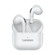 联想(Lenovo) thinkplus LP40白色 真无线蓝牙耳机 半入耳式运动降噪重低音音乐耳机 通用苹果华为小米手机
