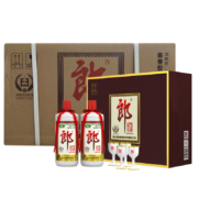 郎酒 郎牌郎酒 53度 酱香型白酒 高度白酒（新老包装随机发货） 500ml*2 礼盒装