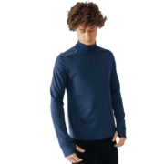 迪卡侬（DECATHLON）长袖t恤男训练服运动速干衣健身跑步上衣加绒RUNM 暗夜蓝 L