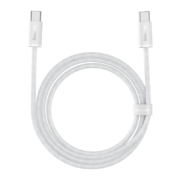 倍思 双头type-c数据线 PD100W快充线c to c车载充电线5A适用苹果iPad Pro/MacBook华为小米笔记本手机 2米白