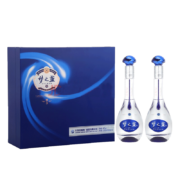 洋河【年货送礼】蓝色经典 口感绵柔浓香型500ml*2瓶白酒  梦之蓝 M3 45度 礼盒装