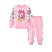 小马宝莉（MY LITTLE PONY）小马宝莉女童卫衣套装儿童长袖两件套休闲运动裤两件套2023春装 粉色 110