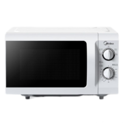 美的（Midea） 20L家用小型微波炉 M1-L213B 杀菌功能 360度转盘加热 旋钮操控