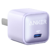 Anker 安克安芯充适配苹果14快充充电器20W手机充电头iPhone14/13/12promax 冰玉紫【安芯充|智能温控|苹果同芯*】
