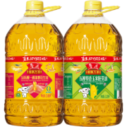 鲁花 食用油5S压榨一级花生油3.09L+玉米胚芽油3.09L箱装6.18L*2件