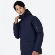 概率劵：迪卡侬 冲锋衣男三合一外套 防风防寒可拆卸羽绒服