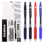 斑马牌（ZEBRA） 日本进口斑马JJ15 彩色按动中性笔水笔学生用签字笔 0.5mm 红色R 10支装