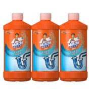 威猛先生（Mr Muscle） 管道疏通剂 500g*3瓶 下水道疏通剂 马桶卫生间管道疏通