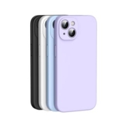 绿联iphone14promax手机壳14适用苹果13手机保护壳/套14pro真液态硅胶12液体13promax软13pro紫plus全包mini