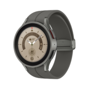 三星（SAMSUNG）Galaxy Watch5 Pro 血氧心率/蓝牙通话/运动智能电话手表/体脂/导航/支付 45mm 钛度灰