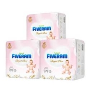 88VIP：FIVERAMS 五羊 柔柔芯系列 婴儿拉拉裤 海外版 XXL54片*2件