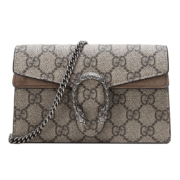 古驰（GUCCI）女包帆布棕色牛皮休闲迷你女包单肩斜挎包 476432 KHNRN 8642