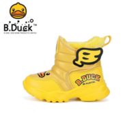 防踢护足！B.Duck 儿童雪地靴
