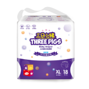 三只小猪Thethreepiggy3D轻薄拉拉裤XL码18片(12-17KG)