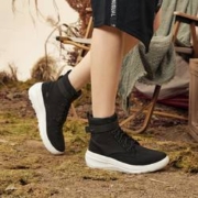 SKECHERS 斯凯奇 女子休闲马丁靴 15537-BKW
