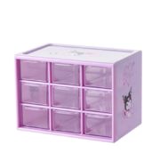 MINISO 名创优品 九宫格收纳盒 1.35L 库洛米 （送DIY贴纸）