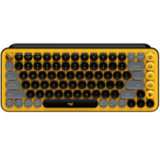 罗技（Logitech）POP KEYS 泡泡无线机械键盘 办公键盘 蓝牙键盘 游戏键盘 85键TTC轴  自定义表情包按键-黄