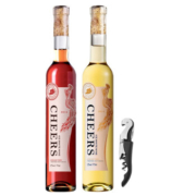 加拿大工艺 恰如冰酒 甜型葡萄酒双支组合 375ml 冰酒组合双支+海马刀