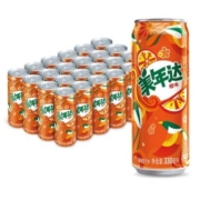 88vip:美年达 橙味碳酸汽水330mL*24罐*2件+凑单品