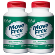 PLUS会员：Move Free 益节 高钙氨糖软骨素加钙片 240粒*2瓶